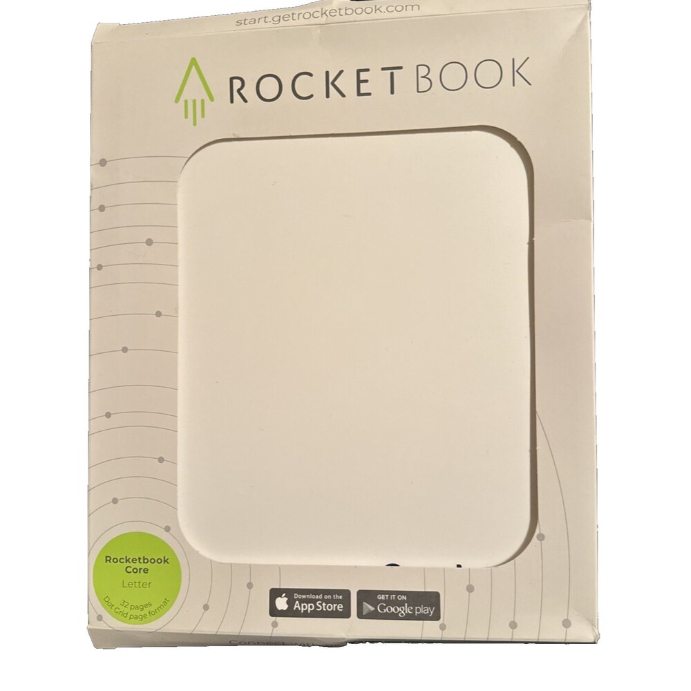 Rocketbook Core Reusable Smart Notebook 8.5" x 11" Lined Ruled 32 Pg, With Pen